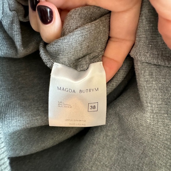 Magda Butrym Grey Knot Tee - Picture 4 of 5